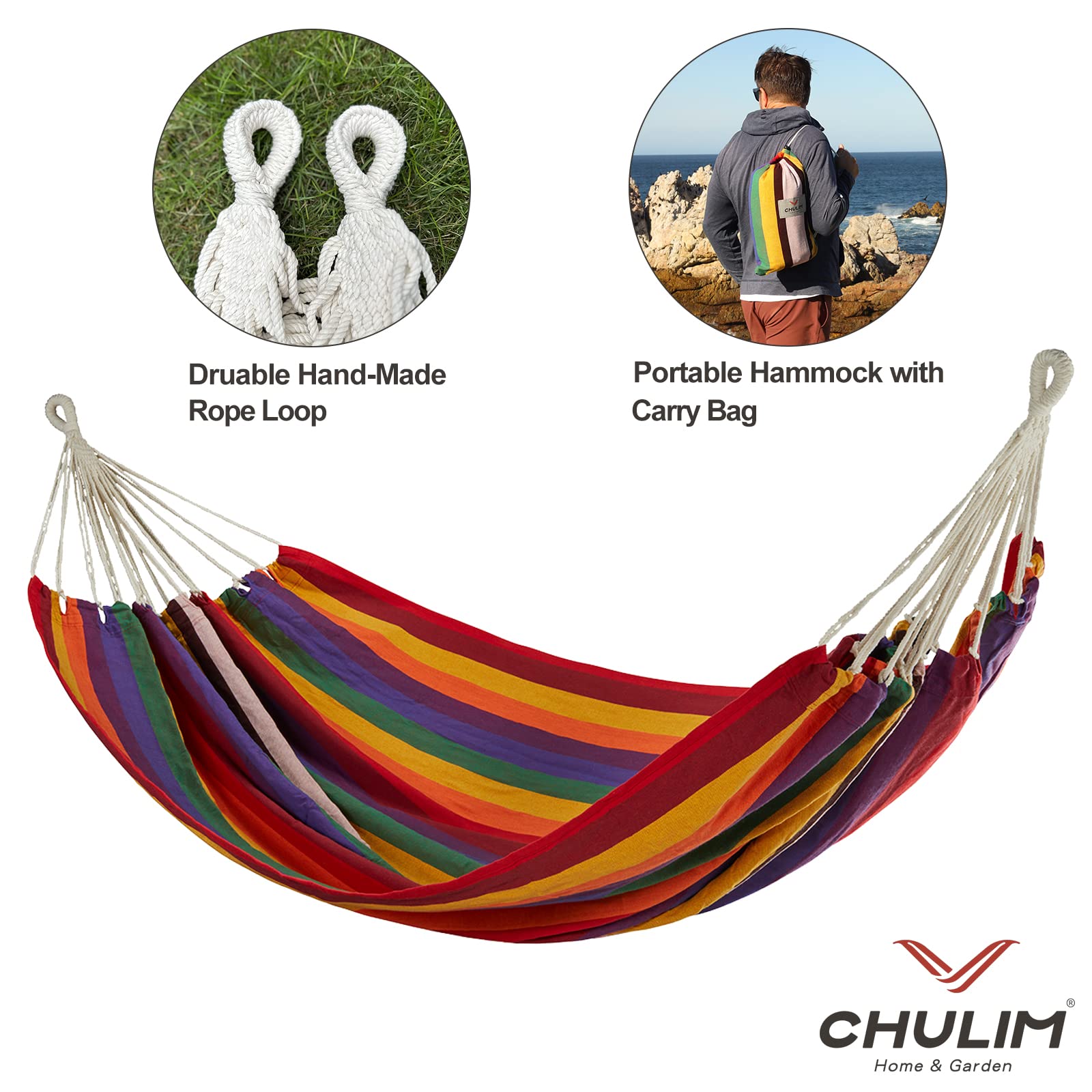 CHULIM hammock packed inside carry bag showing portability and easy transport