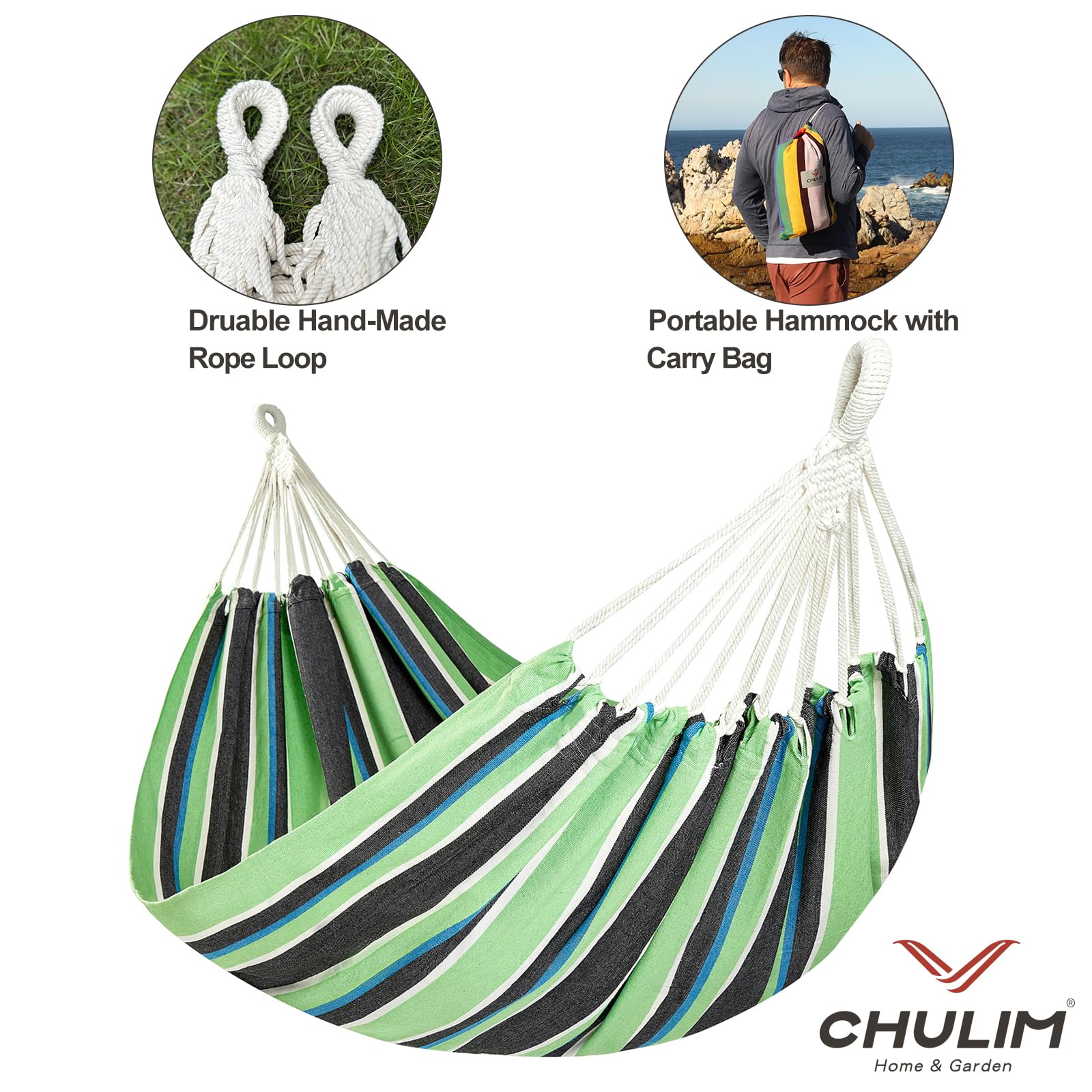 CHULIM hammock packed in carry bag for easy transport and compact storage