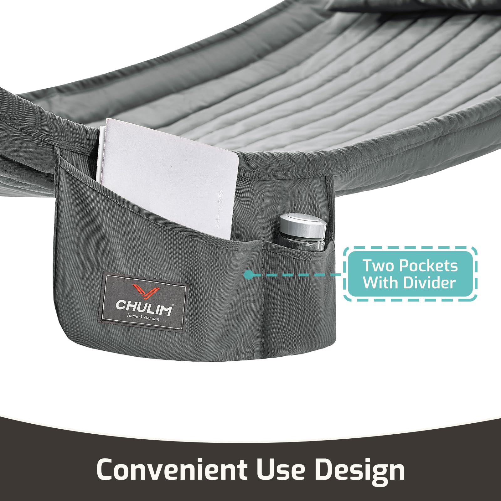 CHULIM padded head pillow detail highlighting cushioned neck support for lounging