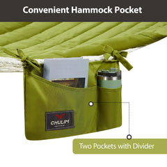 CHULIM detachable head pillow and hanging pockets for easy access