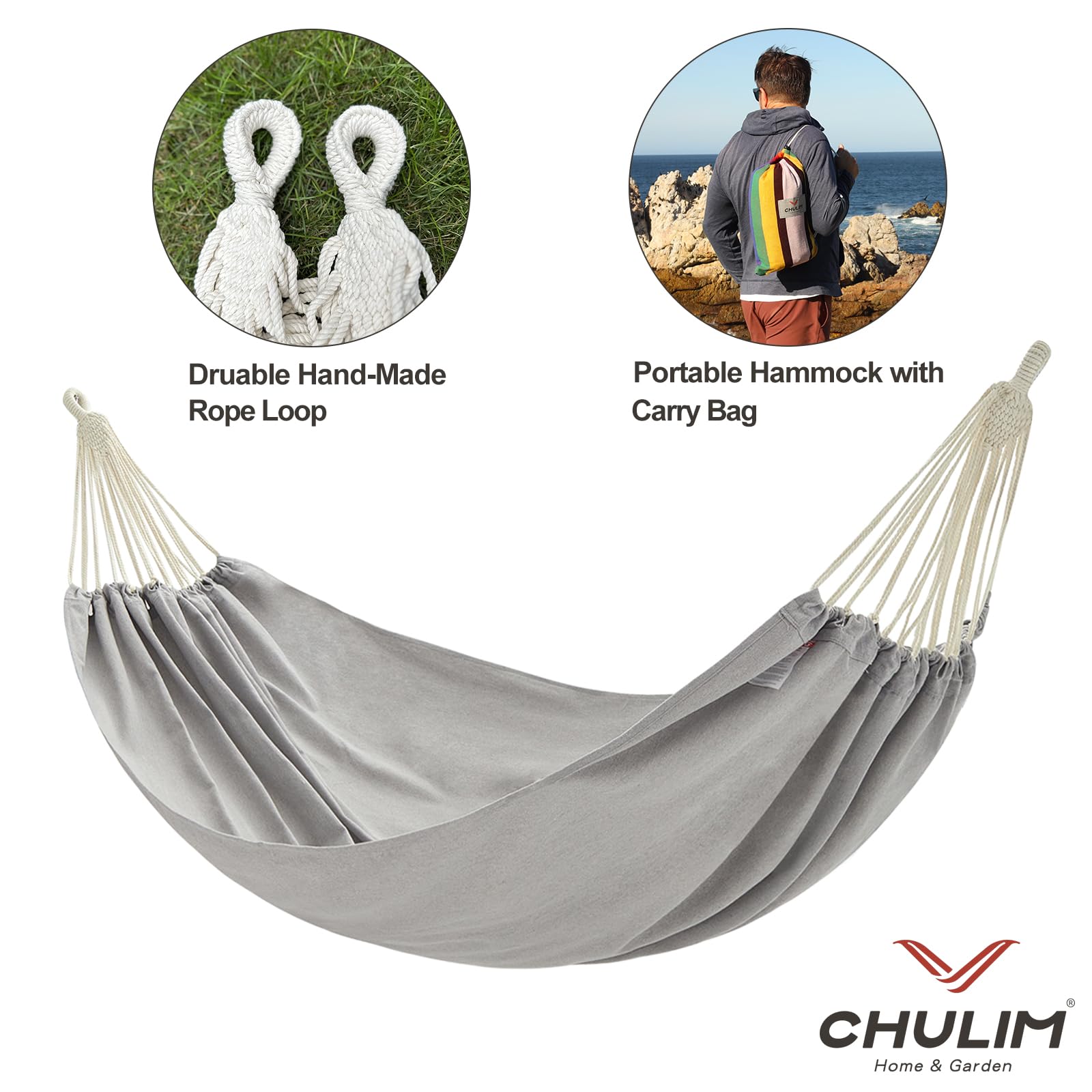 CHULIM packed hammock in carry bag showing portability and convenience