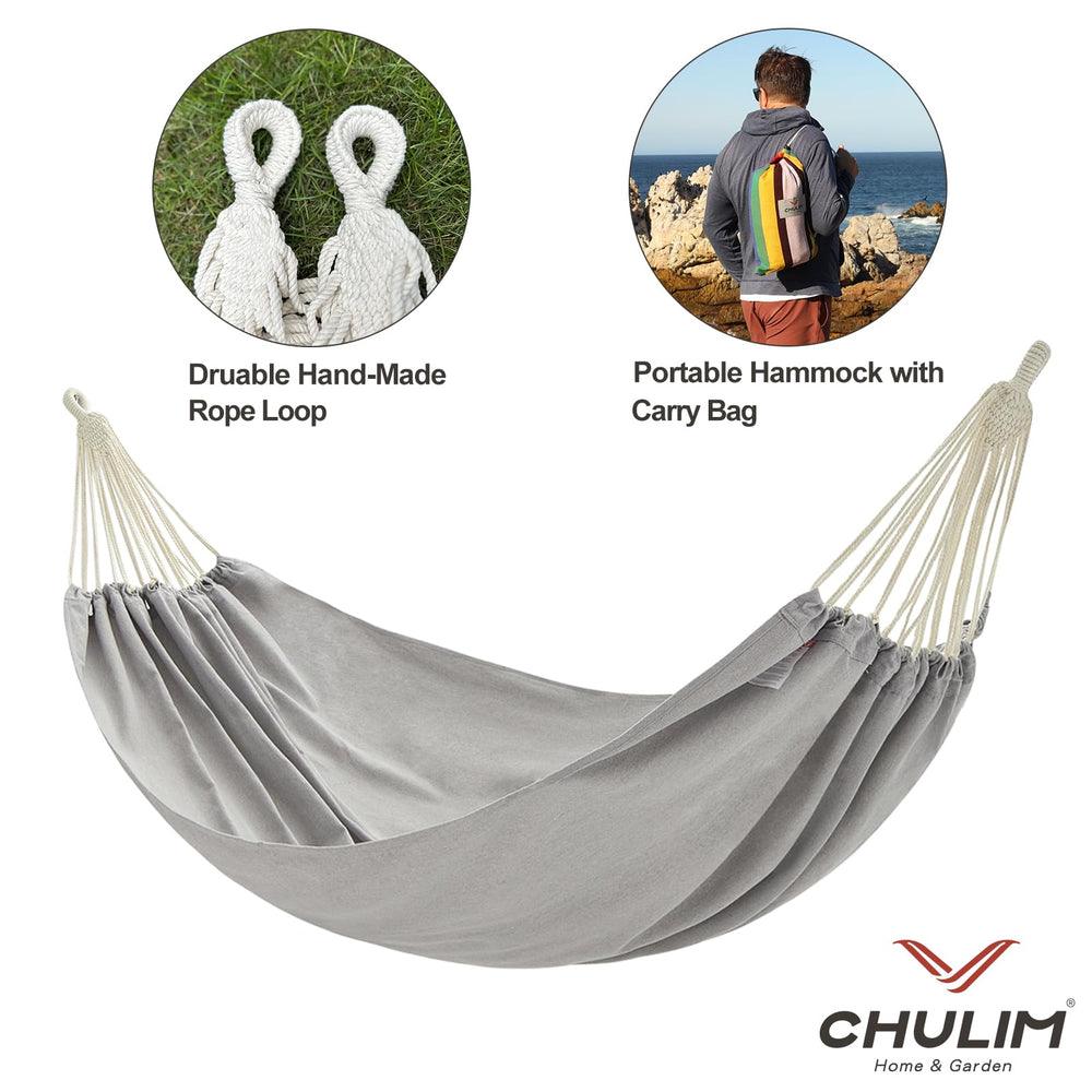 CHULIM packed hammock in carry bag showing portability and convenience