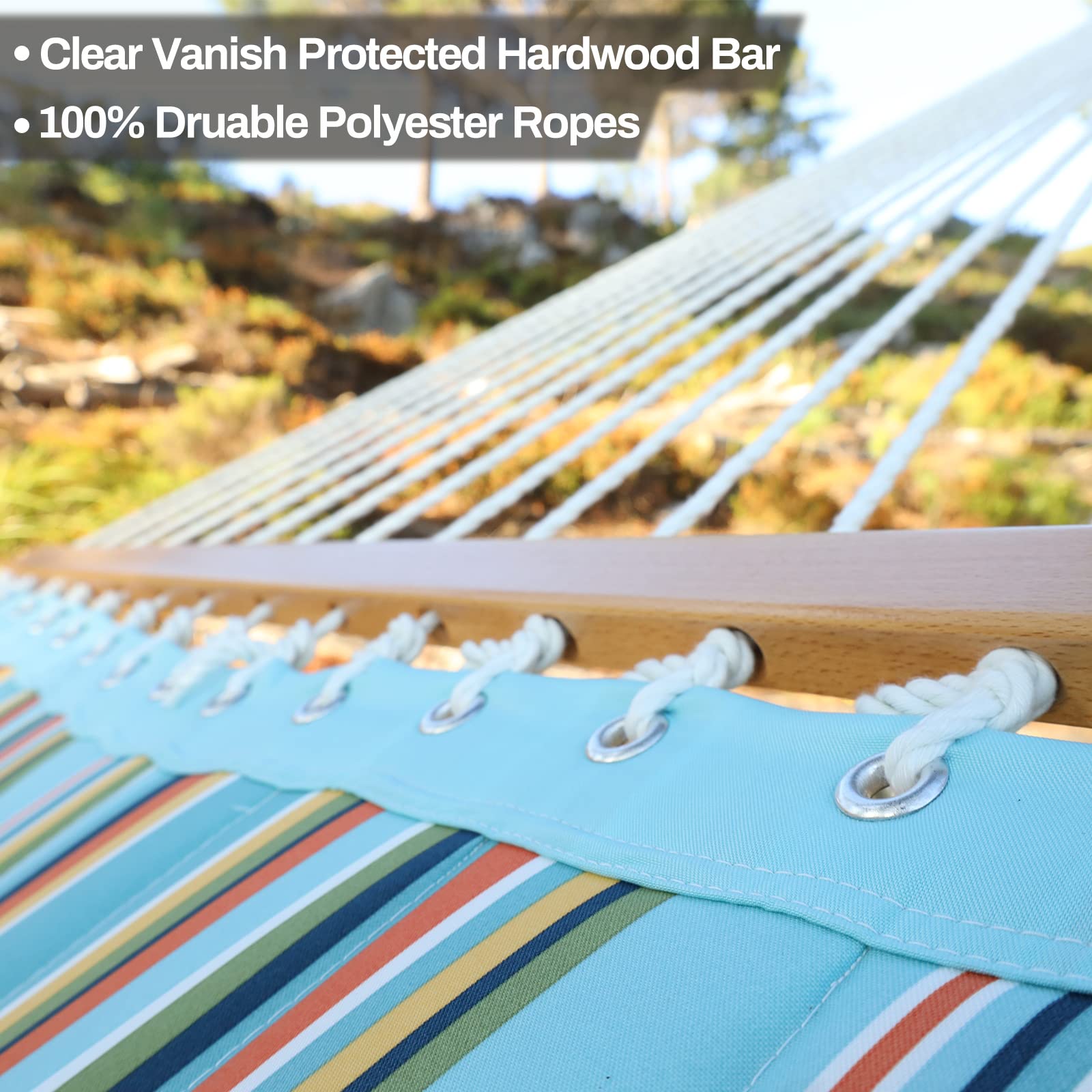 CHULIM packed hammock beside a backpack showing portability and easy storage
