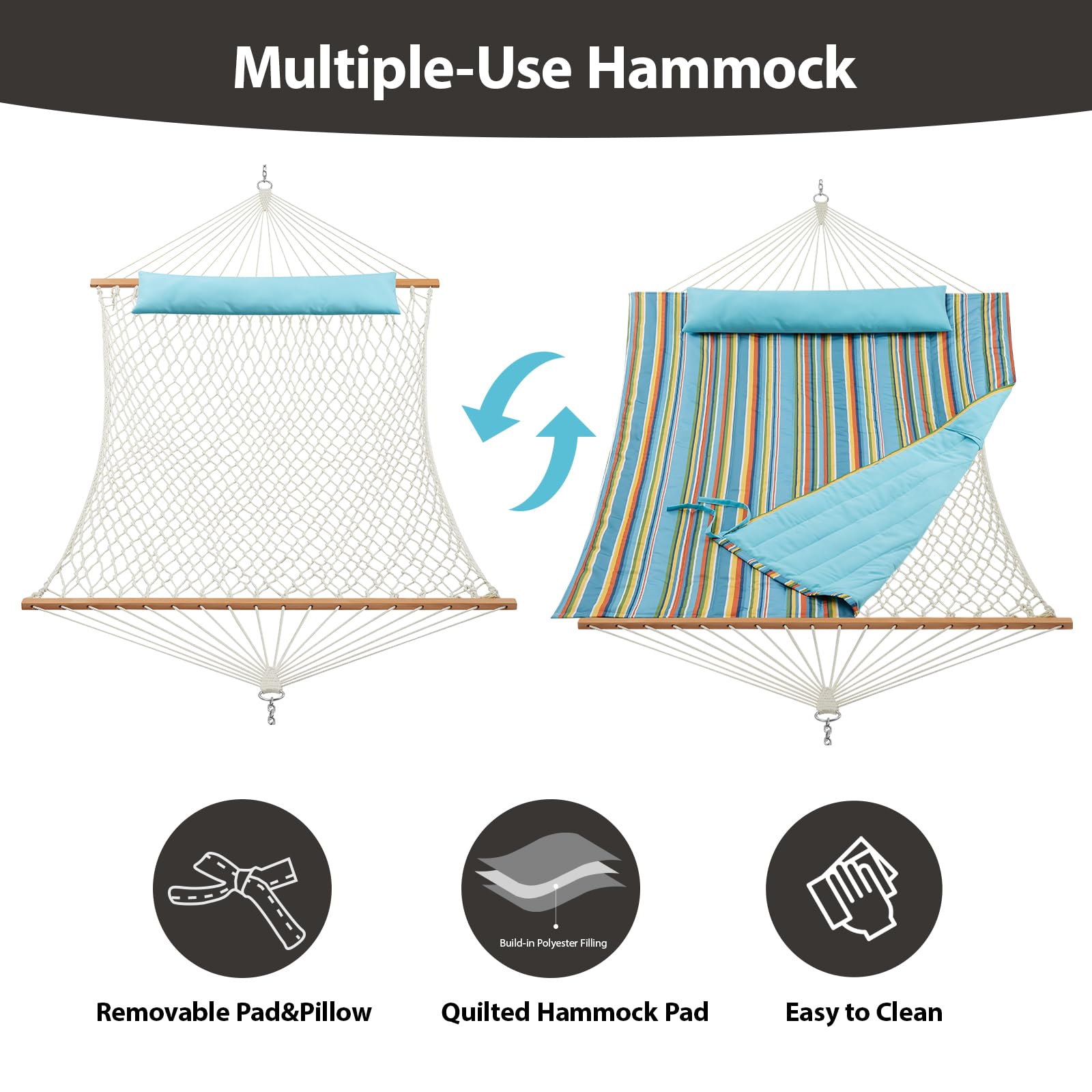 CHULIM hardwood spreader bar detail with oil finish for weather resistance
