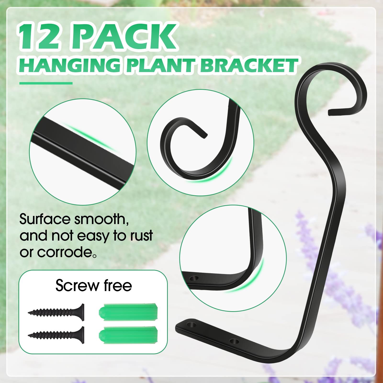 Chumia screws and wall anchors laid out; complete mounting kit included