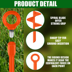 Chumia solid steel shaft and head detail showing durability and drill compatibility