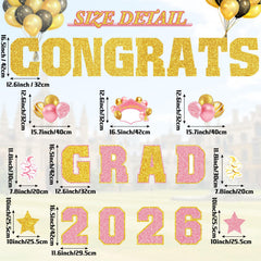 Chunful 'CONGRATS' panel detail showing crisp edges and weather-resistant finish