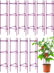 Chunful purple pack of tomato cages showing contents and benefit of full kit