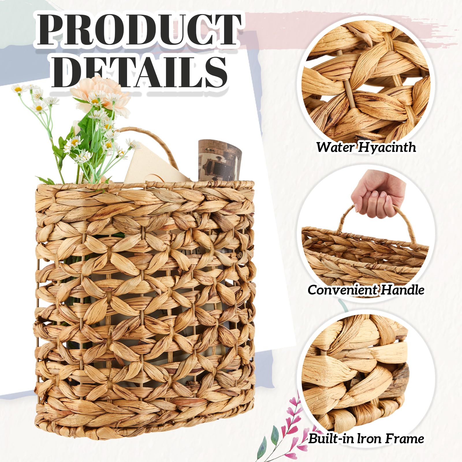 Chunful close detail of weave and hidden metal frame for stable long-lasting shape