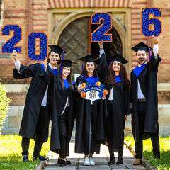 Chunful close-up of large 2026 and GRAD signs highlighting bold print