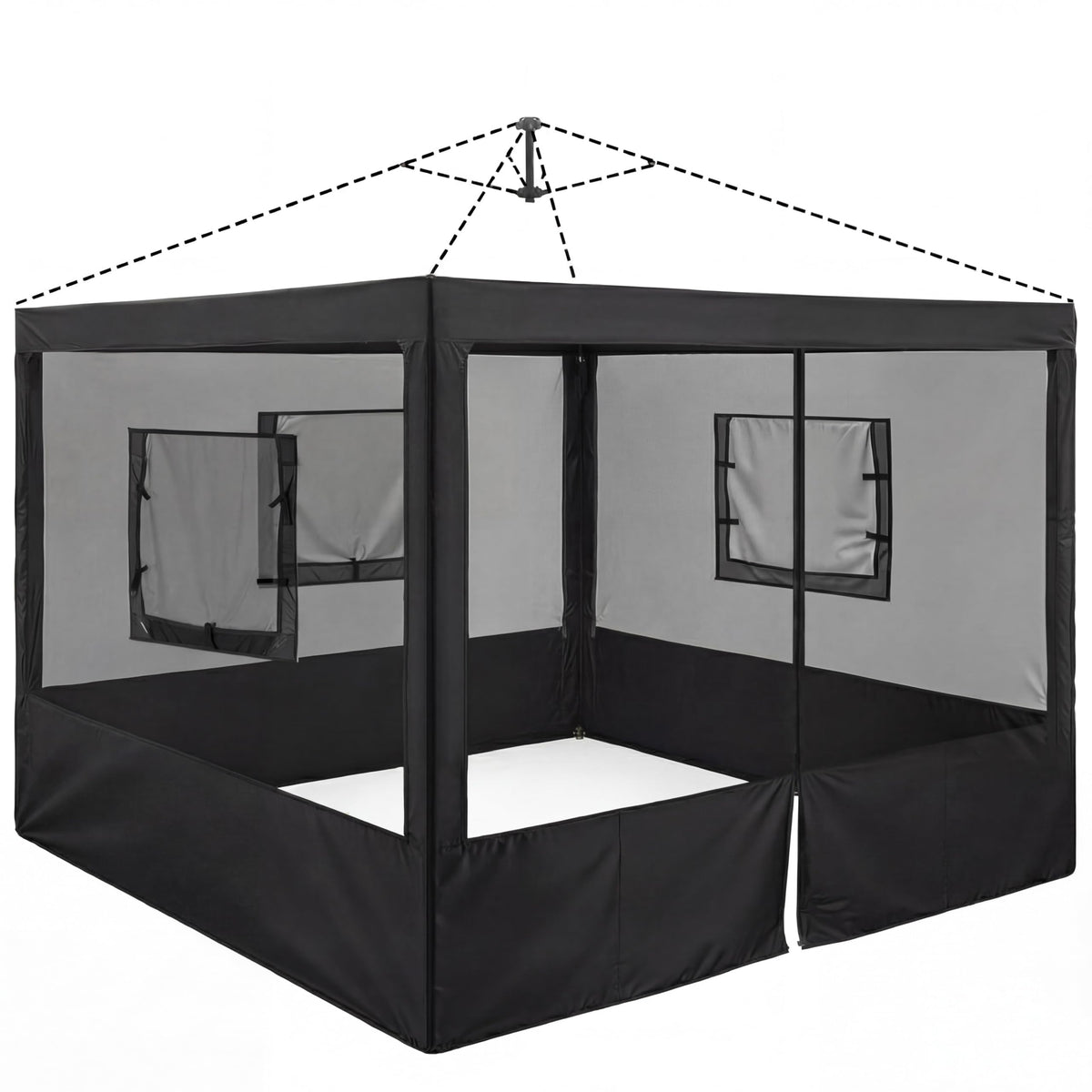 Chunm front view showing full enclosed kit and neat vendor access benefit
