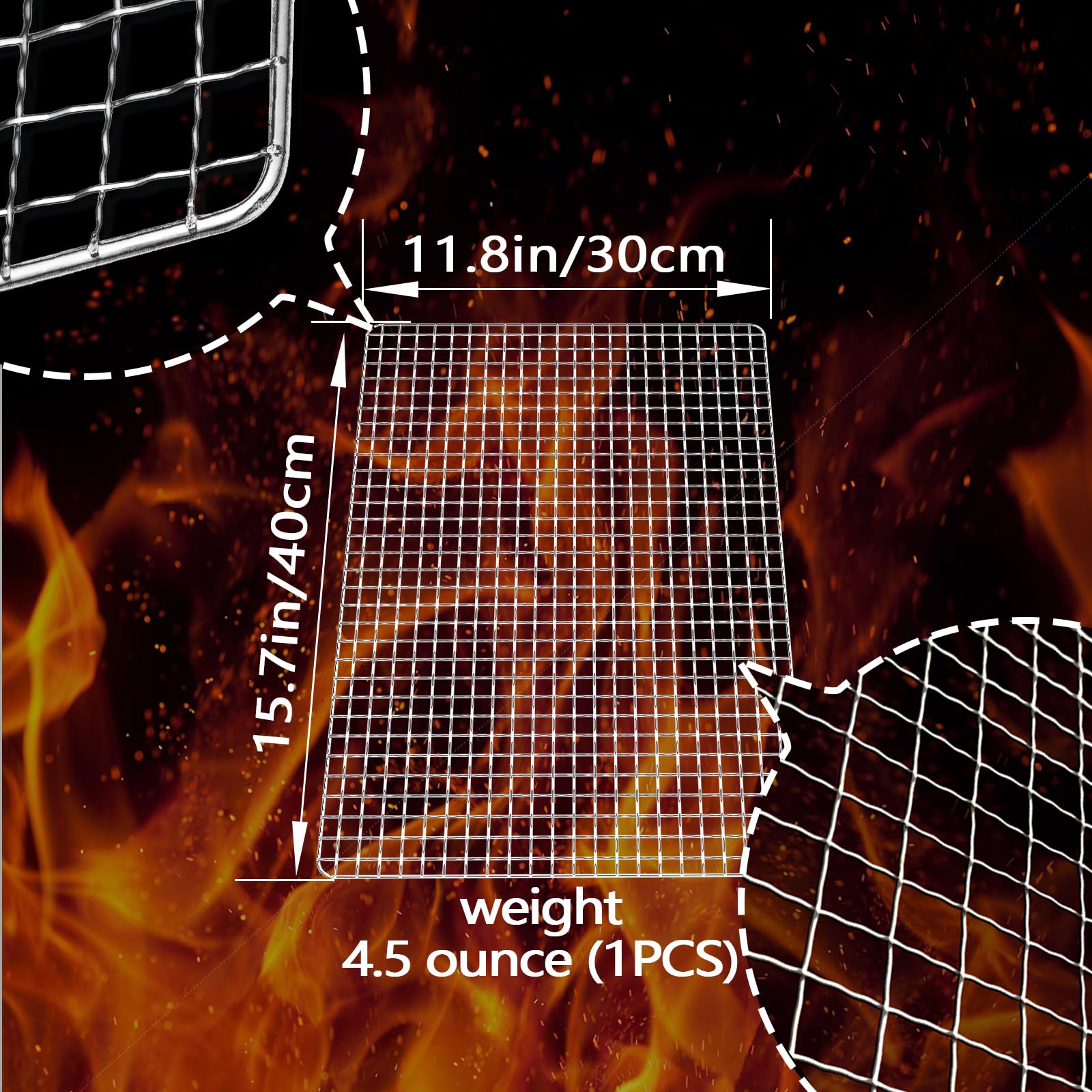ciAmore close-up of grid texture demonstrating heat distribution and durability
