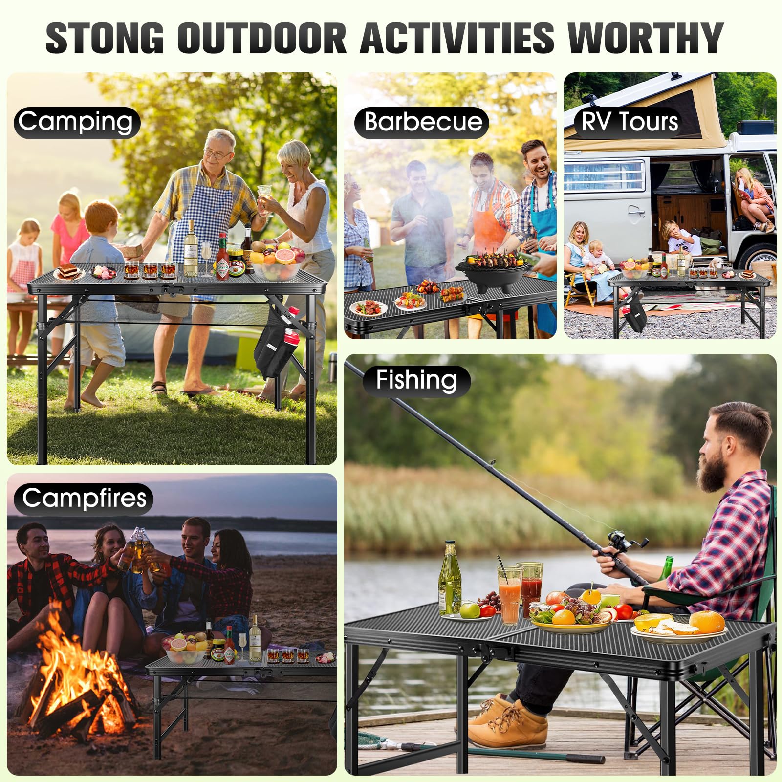 Ciavca lifestyle campsite setup showing convenience at camp