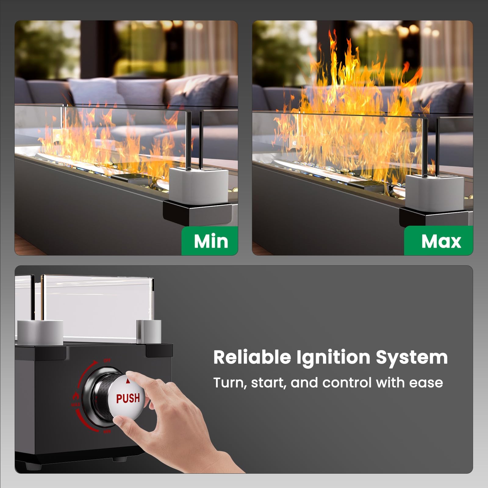 Ciays side connection and hose detail enabling flexible table placement