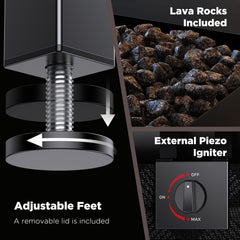 Ciays removable lid used as table demonstrating dual-use convenience