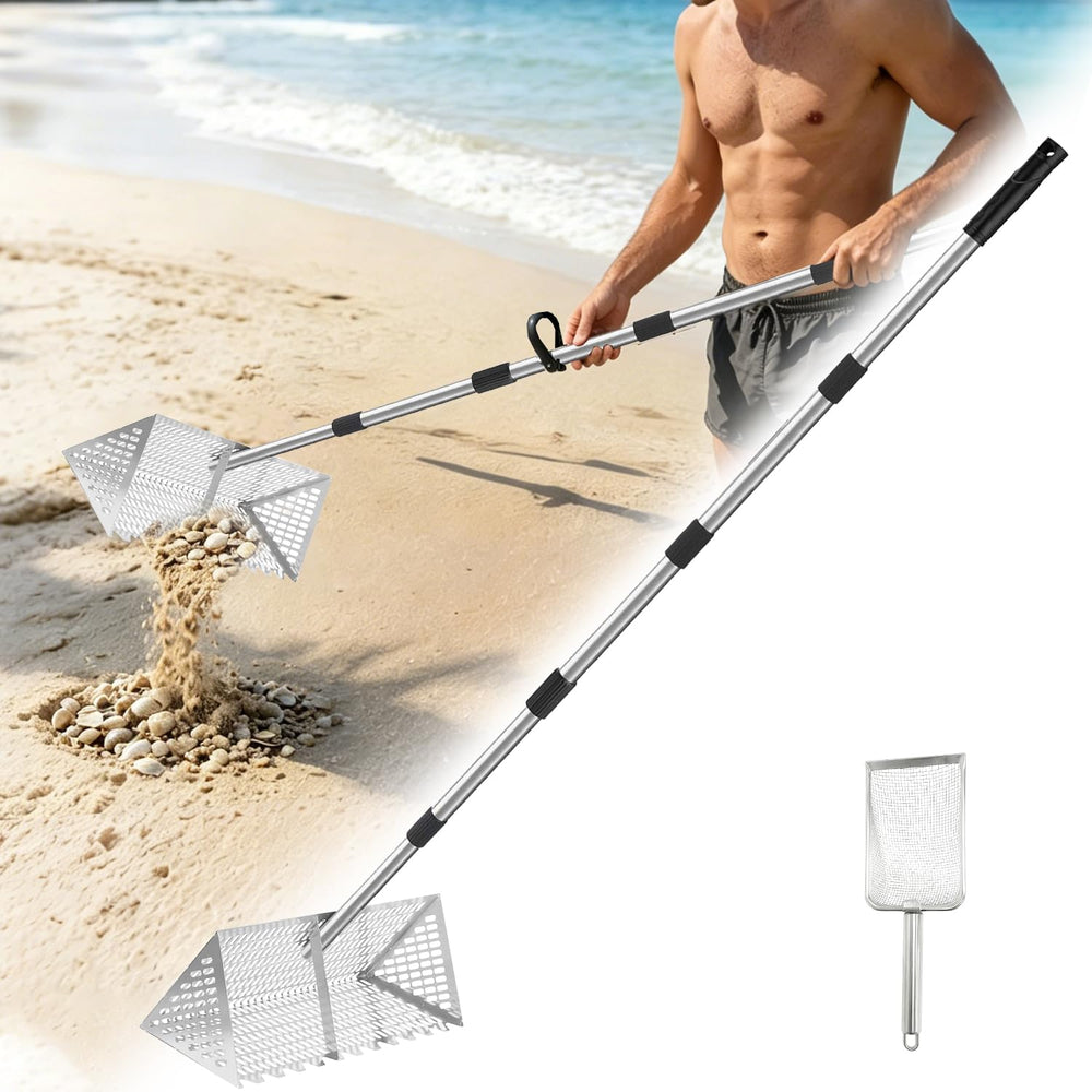 ciclvx rake front view showing basket and handle for faster bait collection