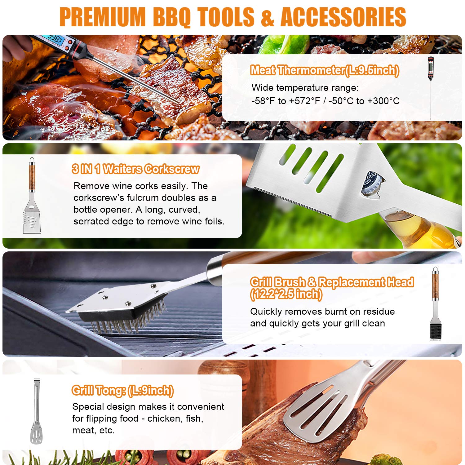 Cifaisi grill mats with cooked fish preventing food from sticking