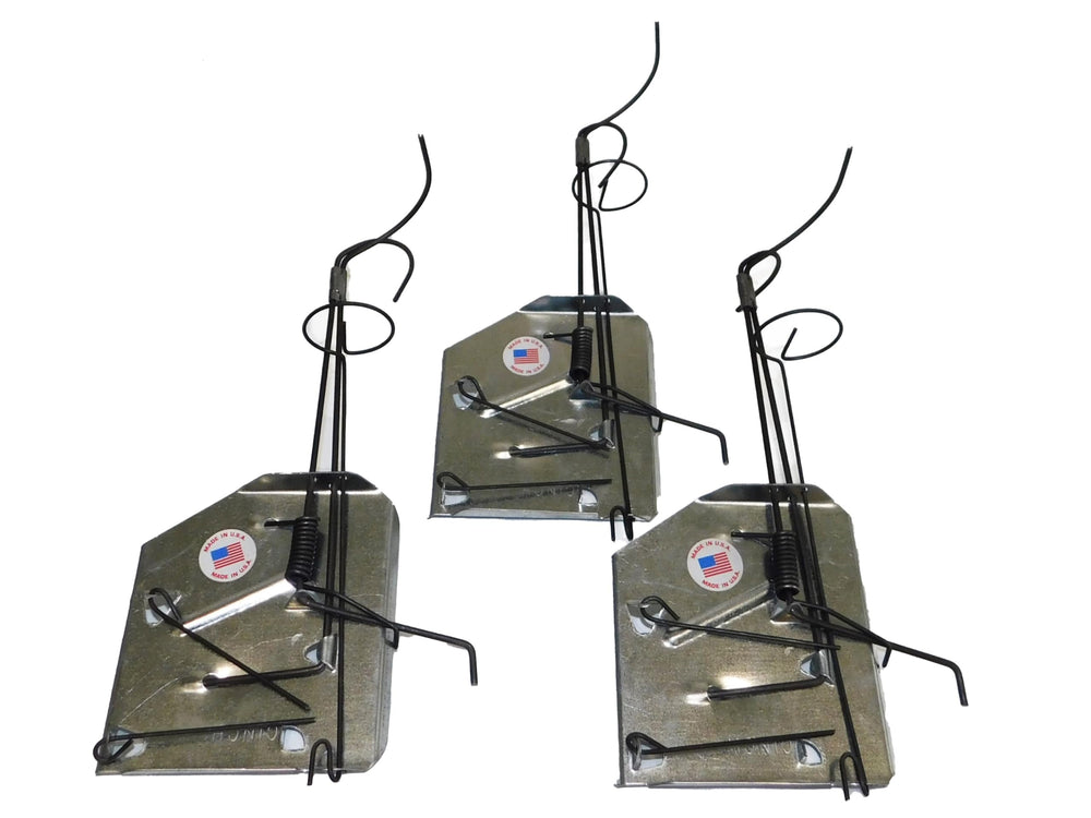 Cinch TRAPS SINCE 1909 front view of single trap showing heavy-duty frame and jaws for reliable captures