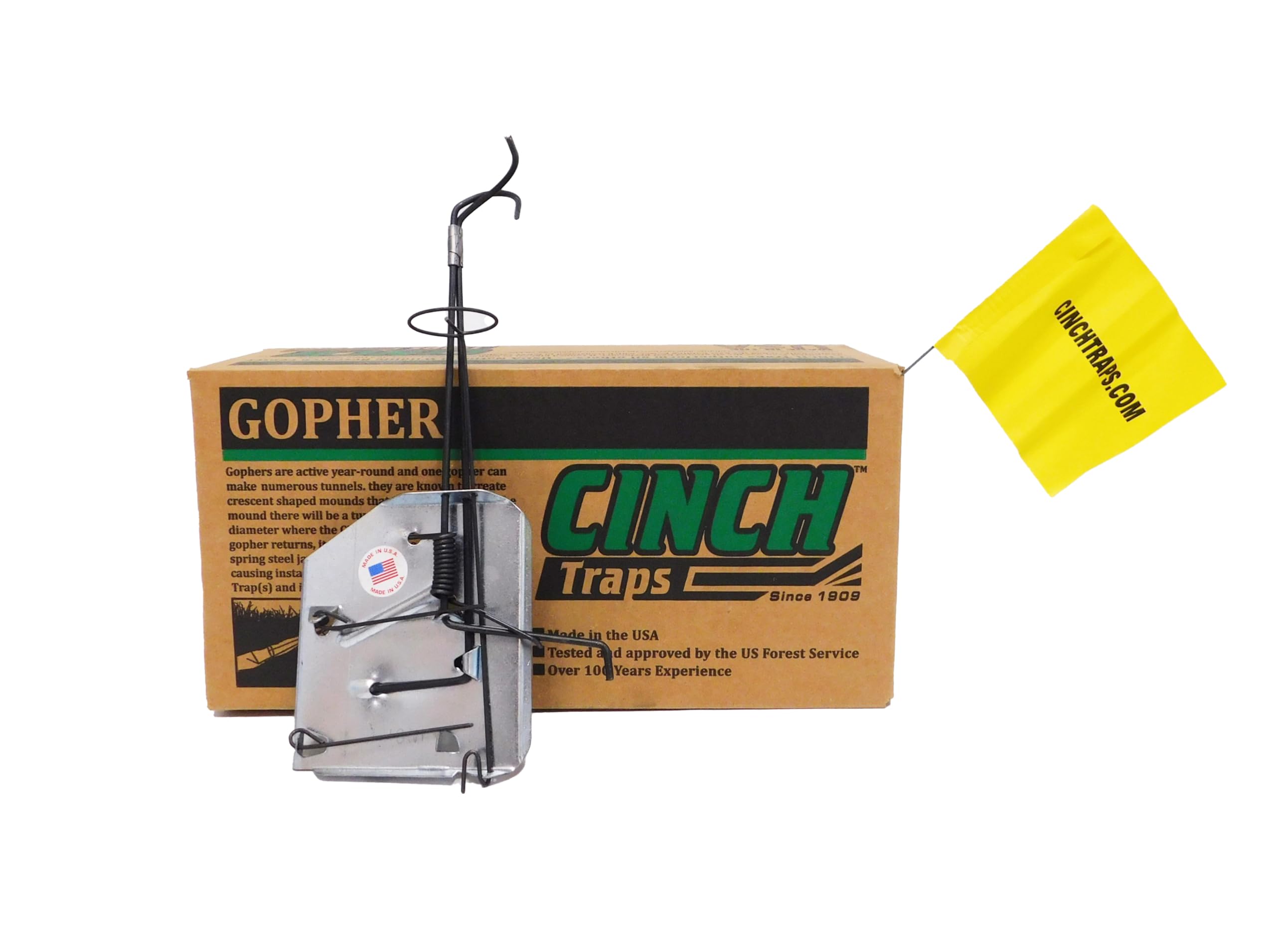 Cinch Traps close-up of precision mechanism highlighting durability