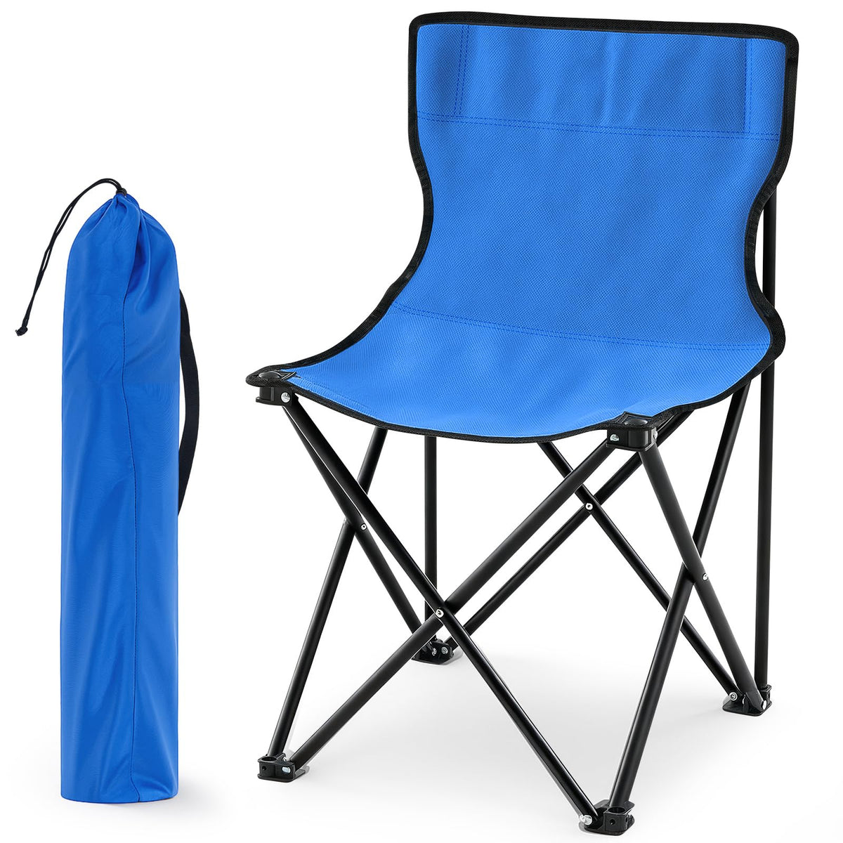 Cinnvoice front view showing whole chair and its compact design for portability