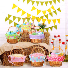 Cinnvoice basket in child's hand during egg hunt demonstrating comfortable carry