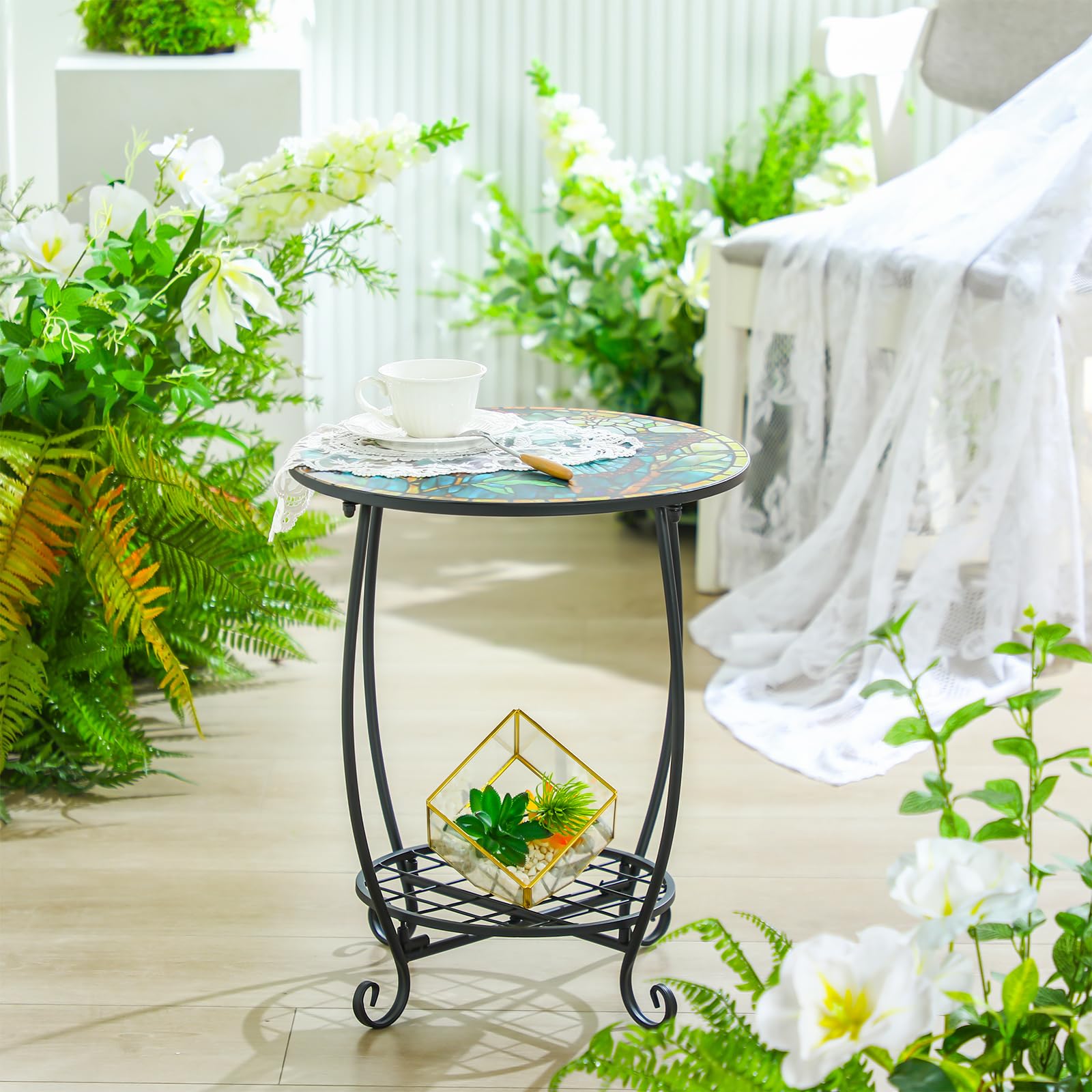 Cinnvoice lifestyle porch setting shows outdoor styling and versatile use