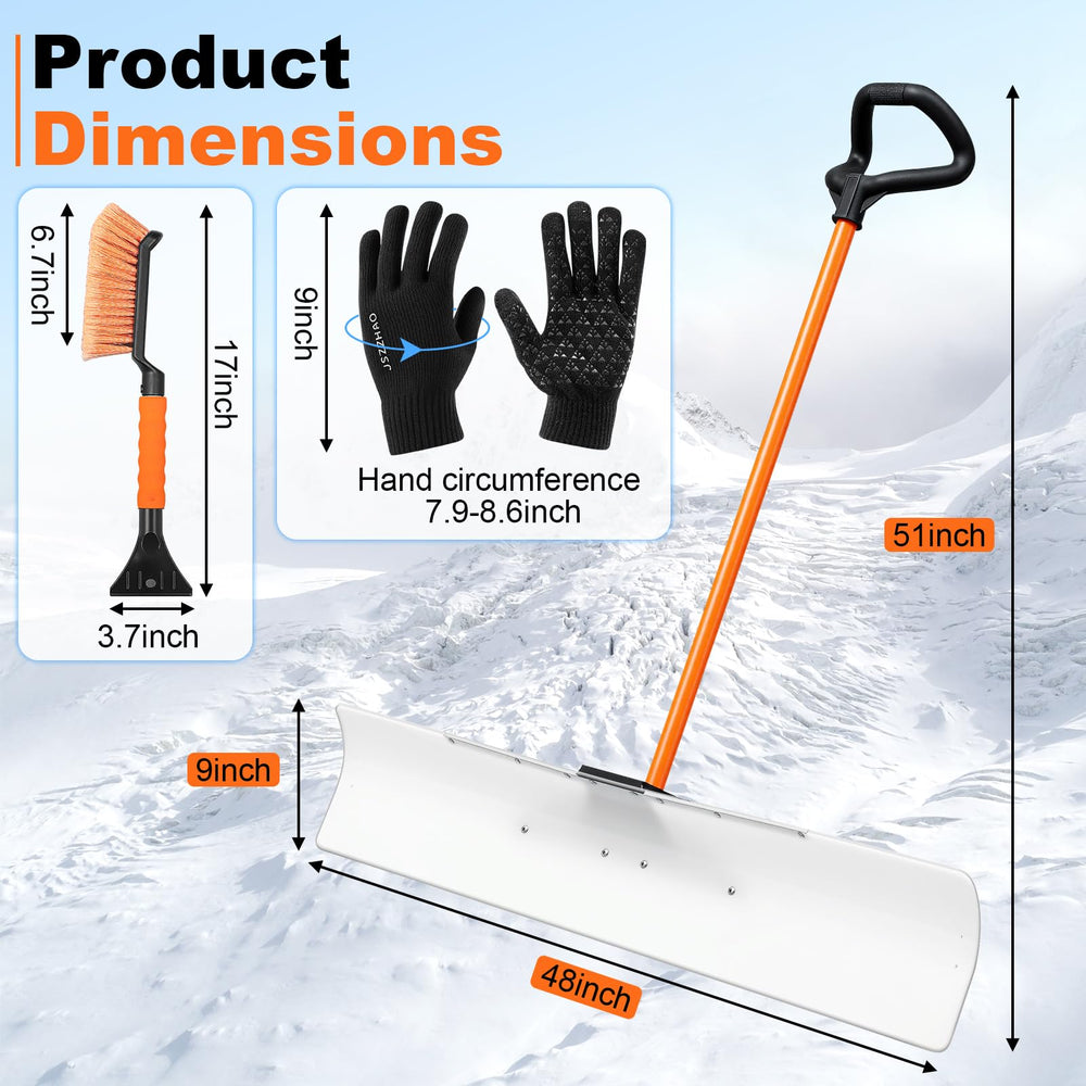 Cinnvoice close-up of white PE blade edge, durable and impact resistant for snow removal