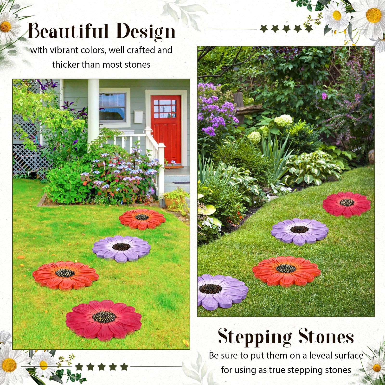Cinnvoice stones installed on garden path demonstrating clear route definition