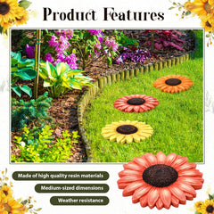 Cinnvoice sunflower close-up of resin texture and painted petal depth for lasting color