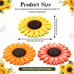 Cinnvoice sunflower trio displayed on porch adding welcoming decoration and color