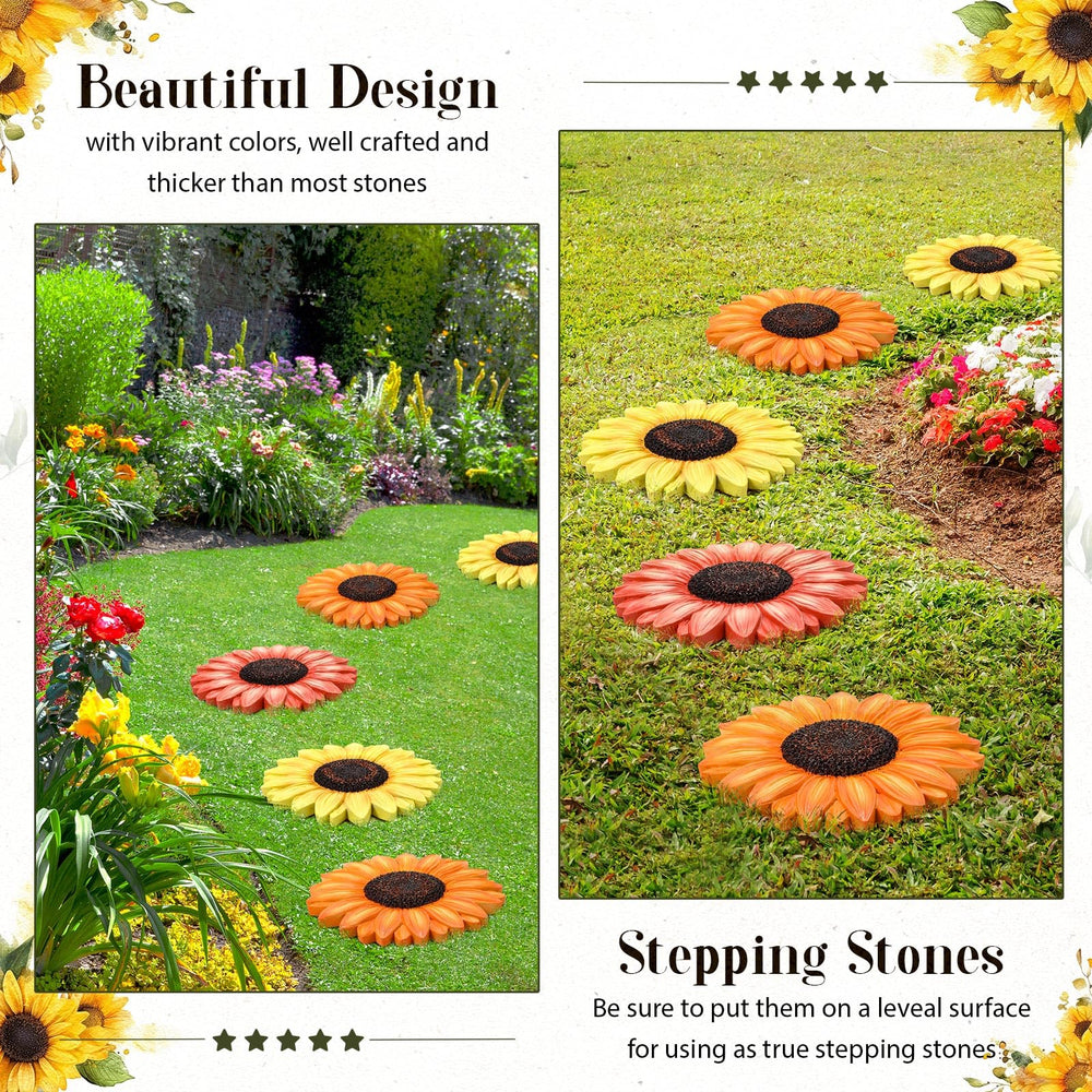 Cinnvoice sunflower next to ruler to show 10-inch size for placement planning