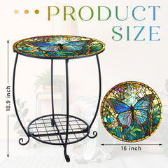Cinnvoice close-up of tabletop butterfly pattern highlighting ornate detail and durable finish