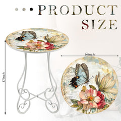 Cinnvoice close-up of watercolor butterfly tabletop highlighting decorative detail