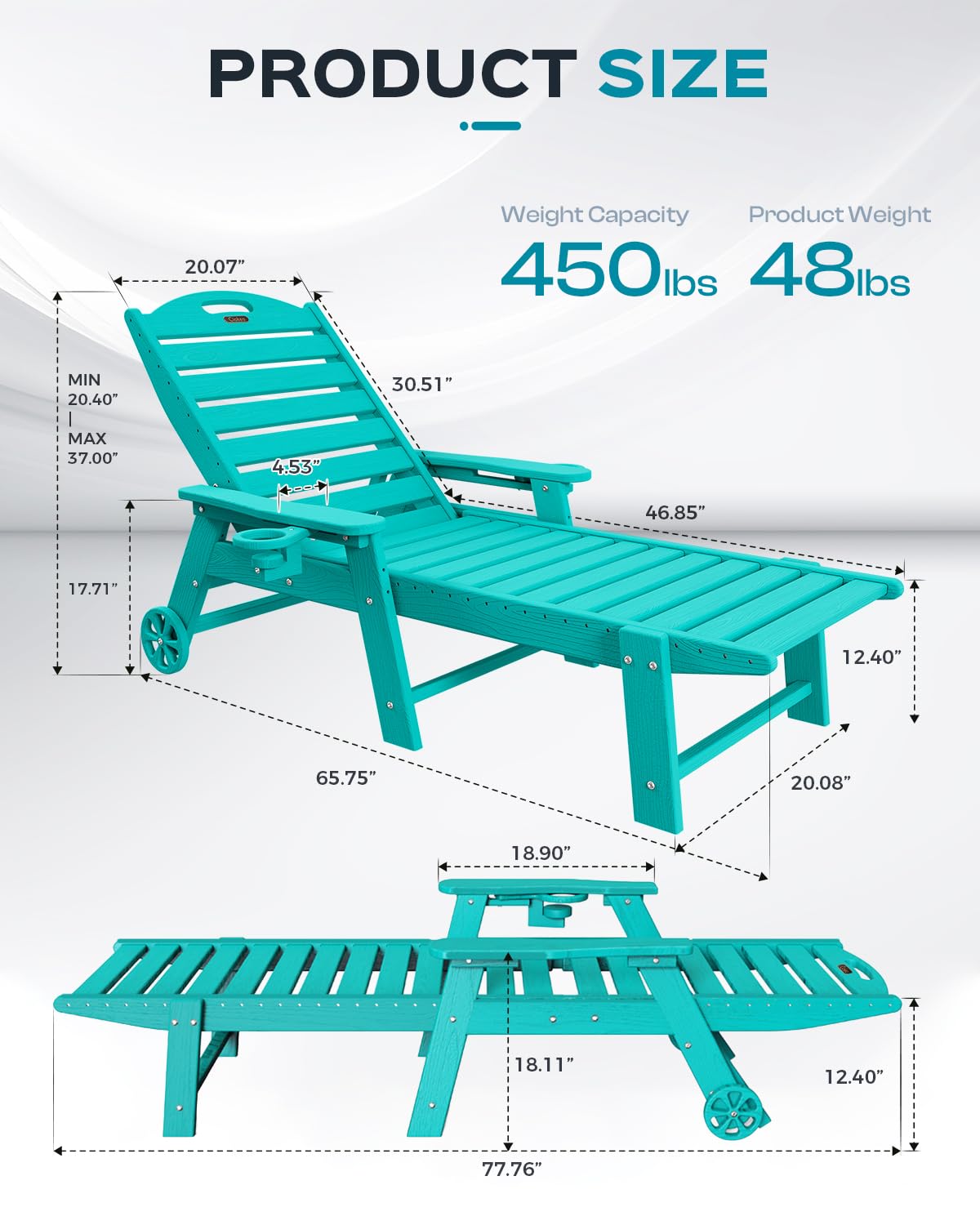 Ciokea HDPE close-up texture showing UV-resistant finish and durable material