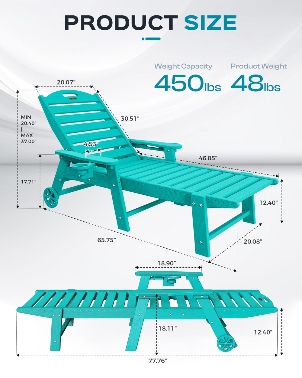 Ciokea HDPE close-up texture showing UV-resistant finish and durable material