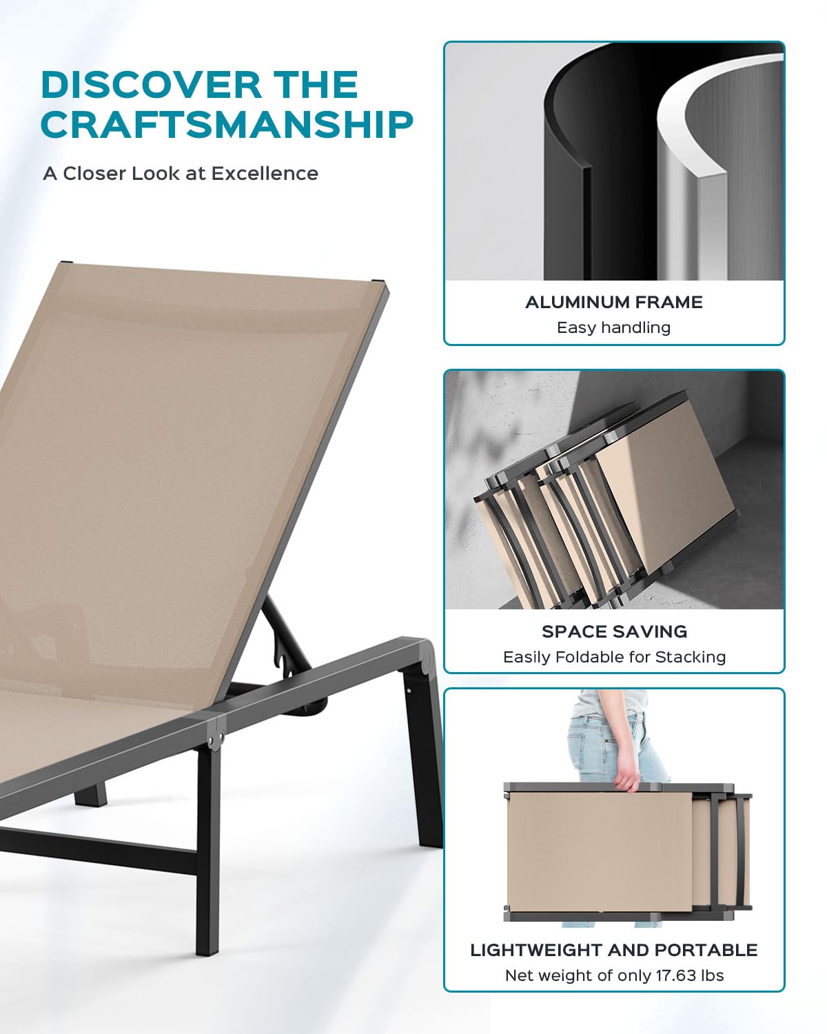 Ciokea aluminum frame joint detail illustrating durable rust-resistant support