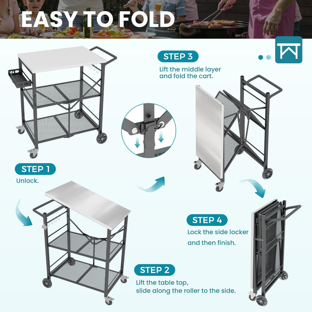 Ciokea metal mesh shelves detail showing drainage and sturdy weight support