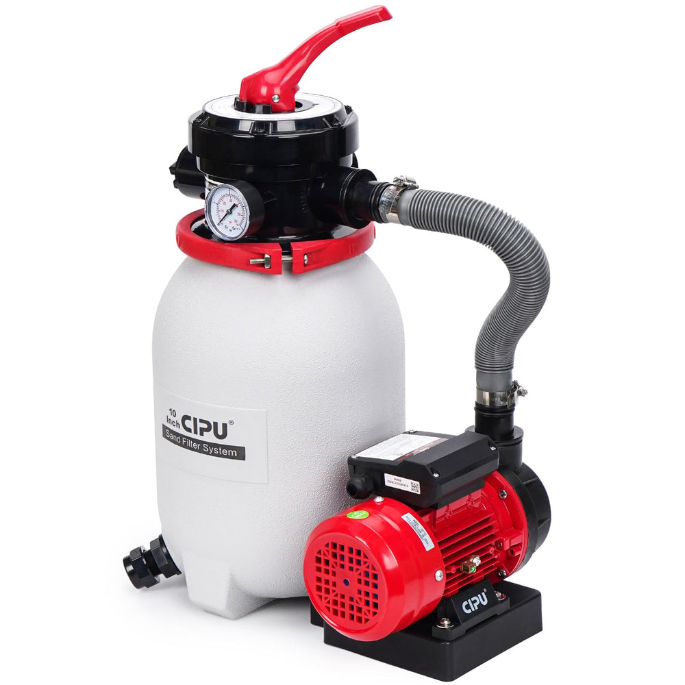 CIPU front view showing compact filter and pump, easy to place