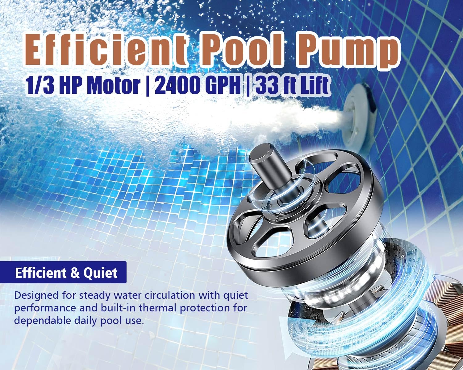 CIPU 4-way valve and pressure gauge detail enabling simple filter, backwash and rinse control