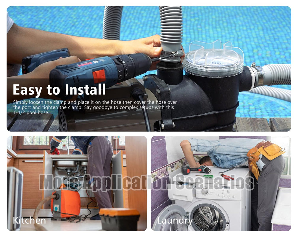 CIPU 6 ft and 3 ft hoses side-by-side showing scale for installation