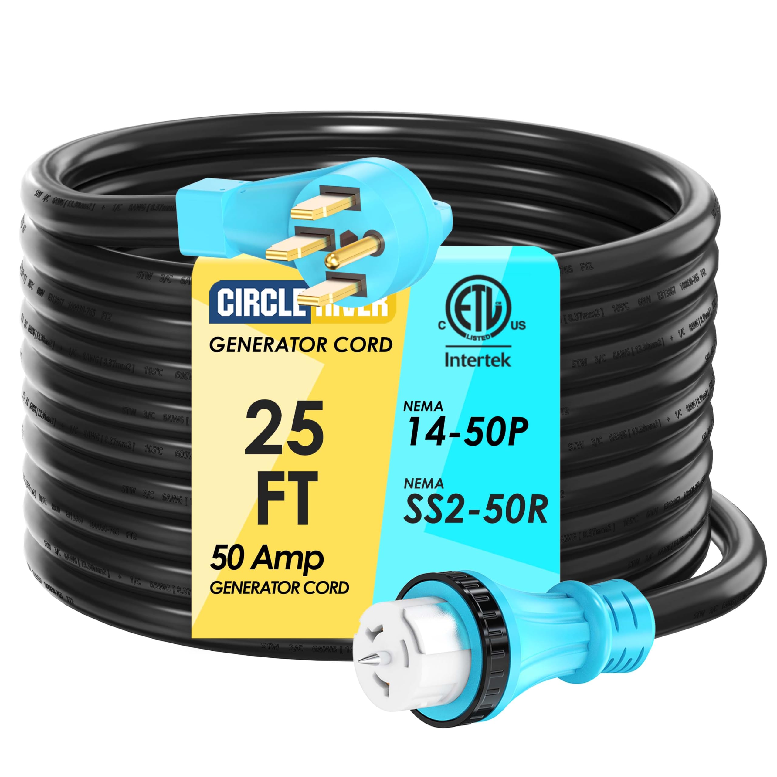 CircleRiver front view with cord plugged in showing connection security