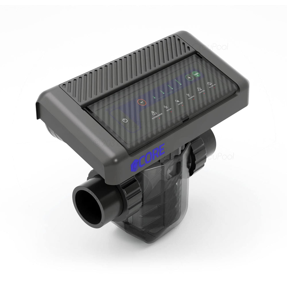 CircuPool CORE35 titanium cell close-up highlighting durable USA-made construction benefit