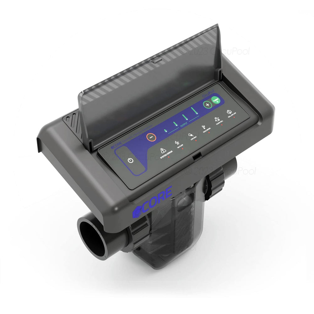 CircuPool CORE35 mounted on equipment pad showing easy-install and space-saving benefit