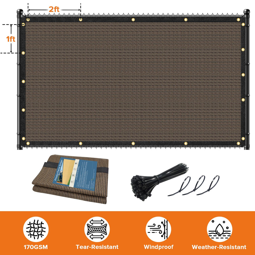 Cisvio installed on chain-link fence providing privacy and wind reduction