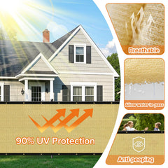 Cisvio installed on a wood fence providing privacy and wind reduction outdoors