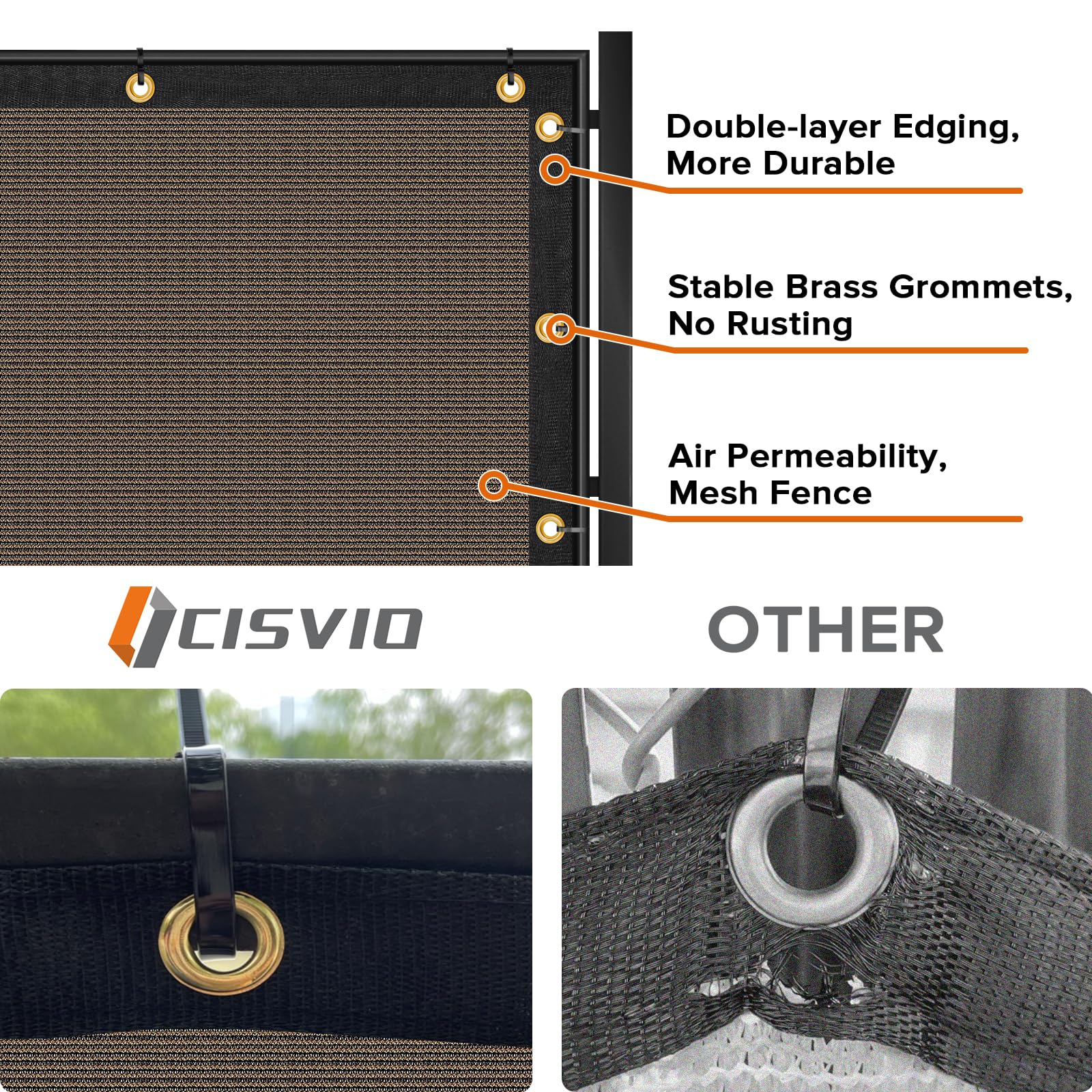 Cisvio windscreen around pool deck reducing wind and dust for comfort