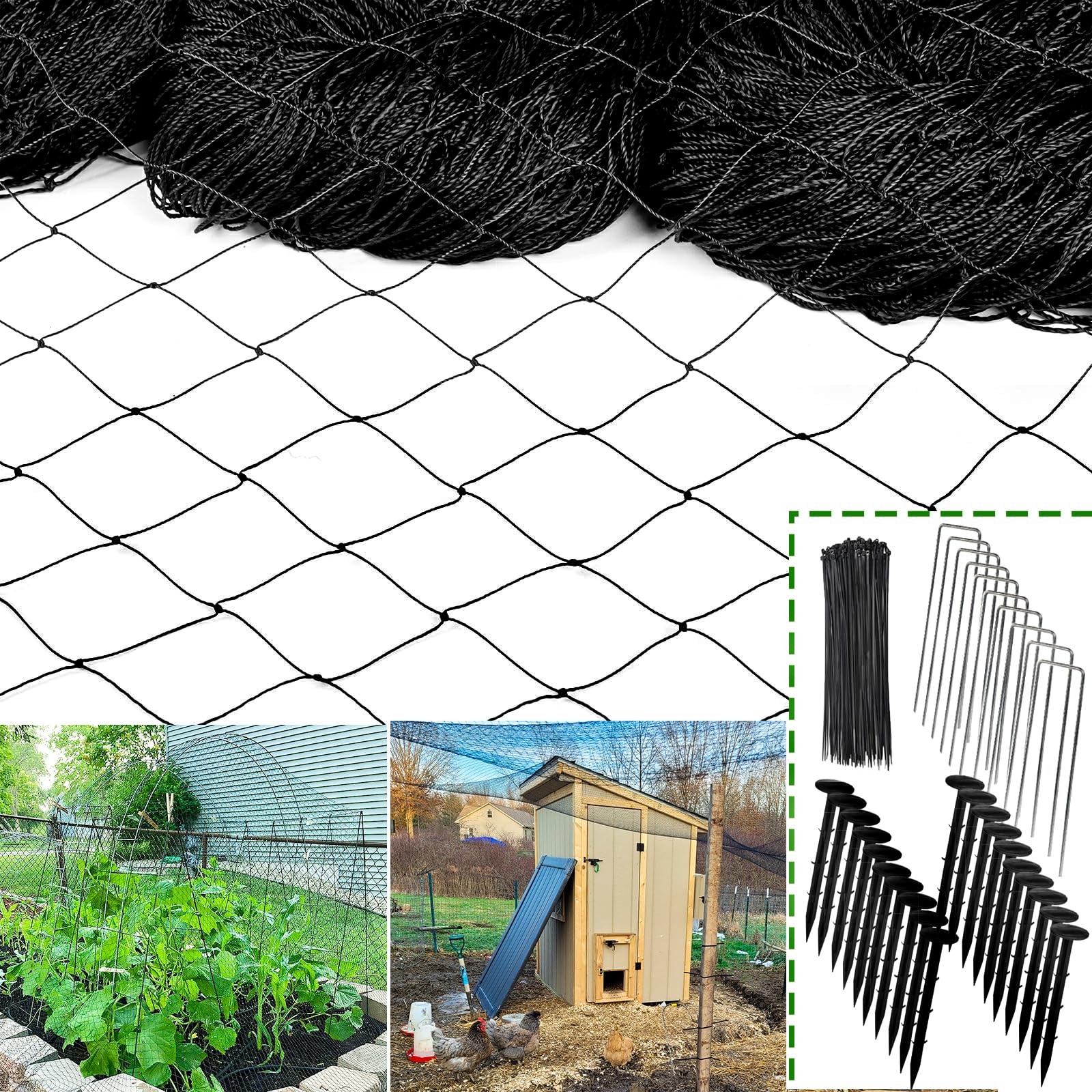 CITOOTY front view of anti-bird netting package showing product and size benefits