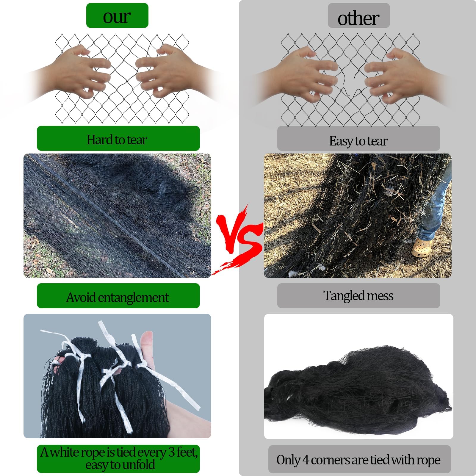 CITOOTY material and label detail showing UV-resistant recyclable construction benefit