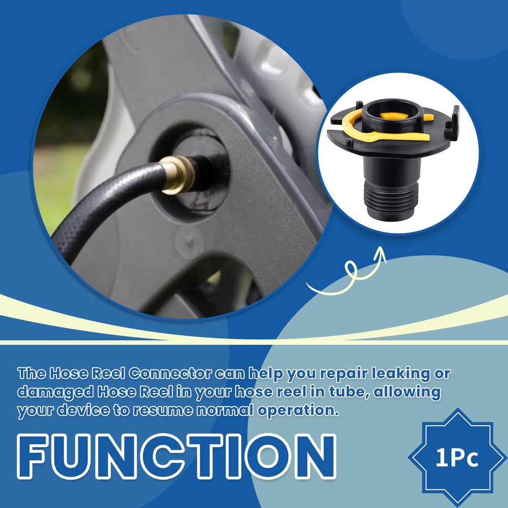 Ciuouient inlet connector installed on hose reel restoring function