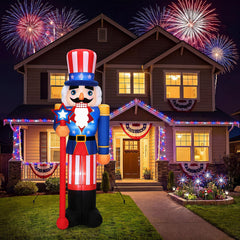 Civaner front view nutcracker bright patriotic focal point benefit